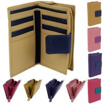 Golunski Leather Ladies Colourful Zip-Around Purse/Wallet