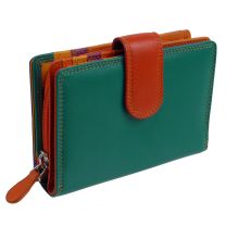 Ladies Tab Flap Over Leather Purse/Wallet by Golunski Graffiti Change Gift Box-Seville