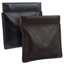 Mens Snap Top Leather Coin Purse by Visconti Classic
