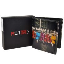 Mens Tri-Fold Coin & Card Wallet by Golunski Leather Retro Vespa Scooter