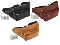 Visconti Leather Bum Bag Fanny Pack