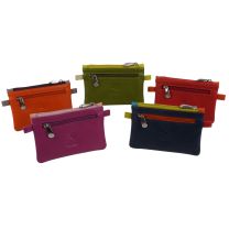 Mens Ladies Leather Coin Key Purse by Visconti Collection Gift