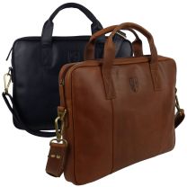 Underwood & Tanner Leather Laptop Briefcase Office Bag